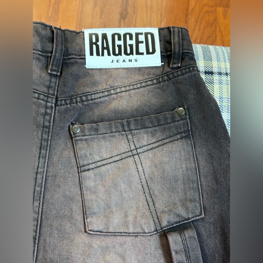 FREE PEOPLE THE RAGGED PRIEST COCOA BROWN MAXI DENIM SKIRT OVERSIZED 4 - Picture 11 of 11